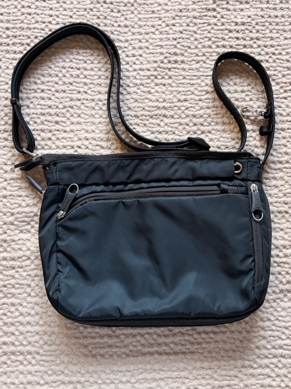 Black pacsafe for eBags Crossbody Messenger Bag